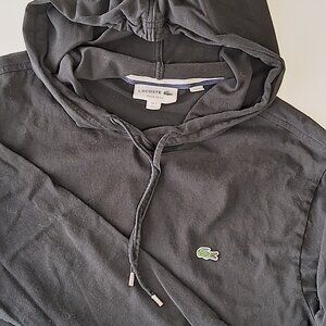 Lacoste Lightweight Black Long Sleeve Hoodie